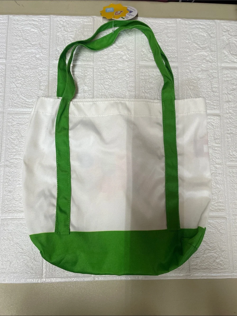 Target Gigglescape Summer Market Tote Plush Play Food Bag Green White NWT 8in